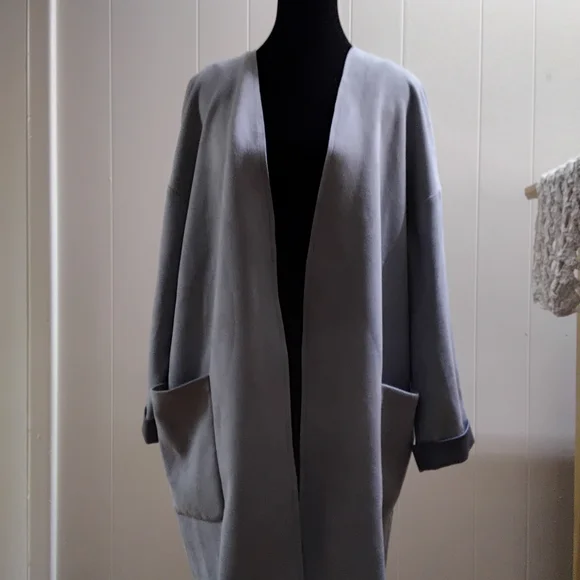 Zara Gray Hooded Blazer - Picture 3 of 5